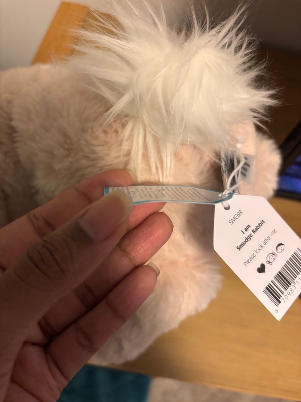 Jellycat Smudge Rabbit Plush Bunny Medium With Tags - Picture 7 of 12